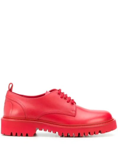 Valentino Garavani Chunky Lace-up Shoes In Red