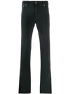 Jacob Cohen Handkerchief Detail Corduroy Trousers In Black