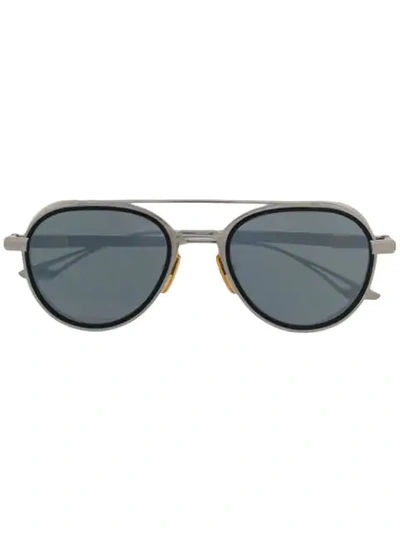 Dita Eyewear Interchangeable Temple Sunglasses In Metallic