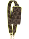 Fendi Strap You Ff Motif Shoulder Strap In Brown