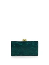 Edie Parker Jean Acrylic Box Clutch In Green