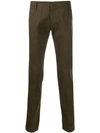 Entre Amis Schmale Chino In 0902 Dark Green