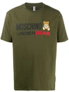 Moschino Underbear Crewneck T-shirt In Green