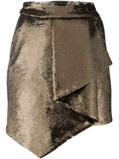 Alexandre Vauthier Skirt In Gold Polyester
