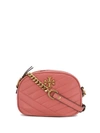 Tory Burch Kira Chevron Camera Bag In Pink