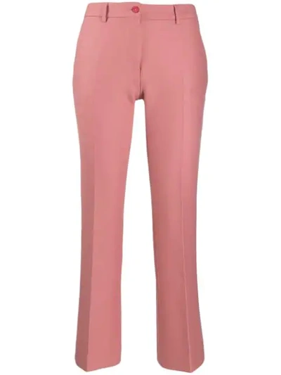 Pt01 Ausgestellte Cropped-hose In 0610 Rosa Antico