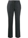 Alexander Mcqueen Straight Leg Trousers In Grey