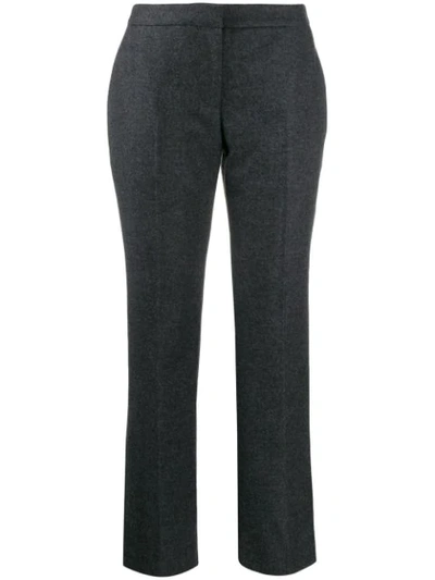 Alexander Mcqueen Straight Leg Trousers In Grey