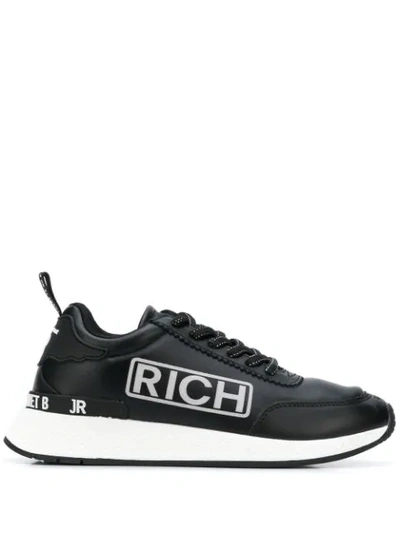 John Richmond Side Logo Sneakers In Black