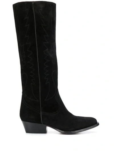 Buttero Knee-length Boots In Black