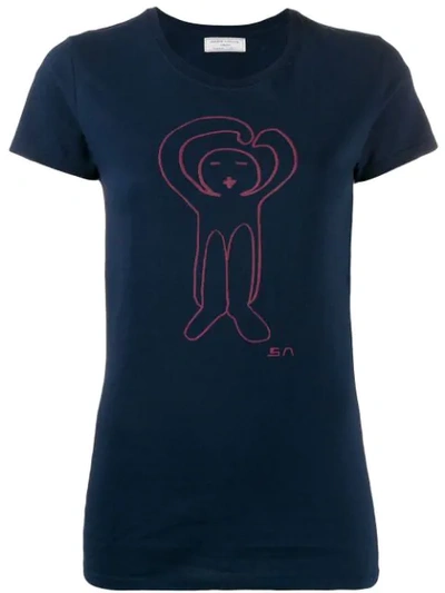 Société Anonyme Graphic Print T-shirt In Blue