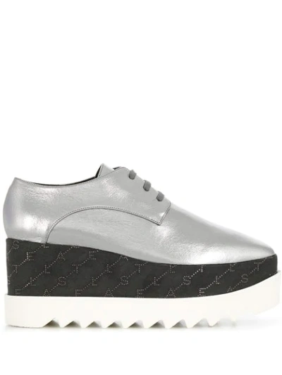 Stella Mccartney Elyse Platform Shoes In Grey