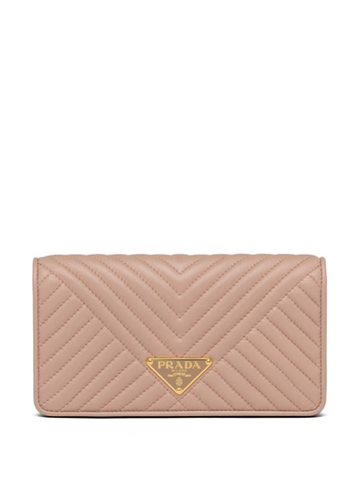 Prada Quilted Mini Bag In Pink