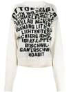 Ottolinger Alphabet Knit Jumper In Neutrals