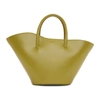 Little Liffner Small Tulip Leather Tote In Olive