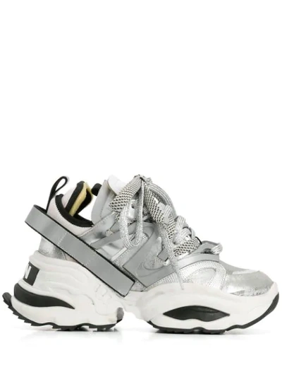 Dsquared2 The Giant Sneakers In Grey