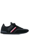 Tommy Hilfiger Icon Signature Tape Sneakers In Black