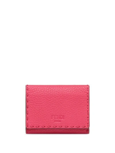 Fendi Selleria Cardholder In F1892-fuchsia +poppy +soft