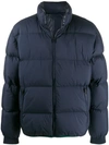 Kenzo Reversible Colour Block Puffer Jacket In Blue