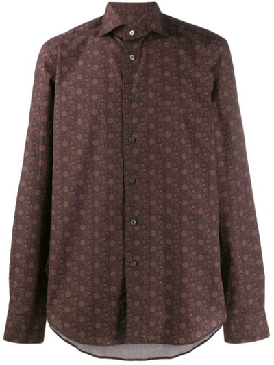 Dell'oglio Dot Patterned Shirt In Purple