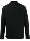 Circolo 1901 Turtle Neck Sweatshirt In Black