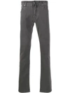 Jacob Cohen Low-rise Comfort Skinny Jeans In Grey