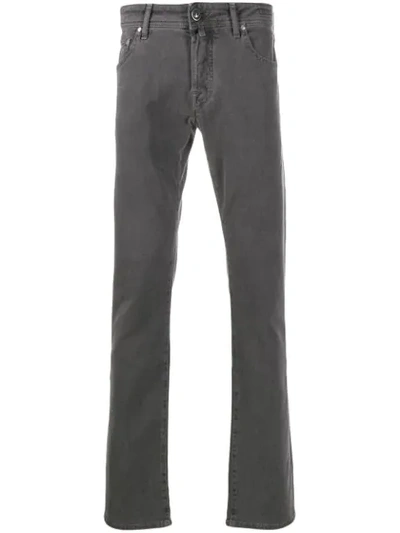 Jacob Cohen Low-rise Comfort Skinny Jeans In Grey