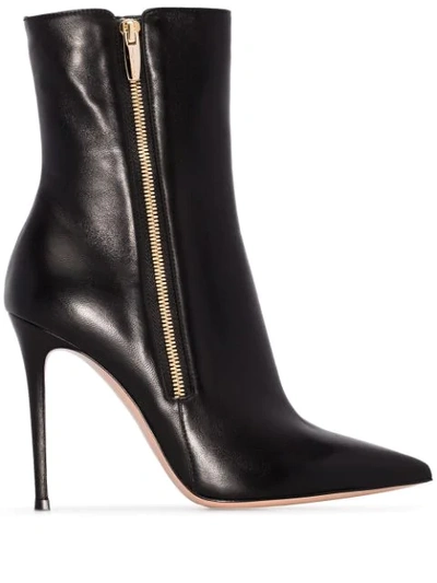 Gianvito Rossi Pointed Toe 11cm Heel Boots In Black