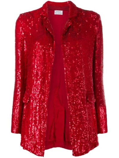 P.a.r.o.s.h Goody Sequin-embellished Jacket In Red