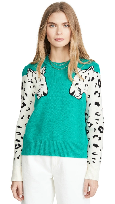 Minkpink Snow Leopard Intarsia Sweater In Multi