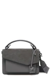 Botkier Cobble Hill Leather Crossbody Bag In Pewter Sliced
