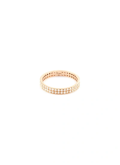 Repossi 'berbère' Diamond 18k Rose Gold Ring In Metallic