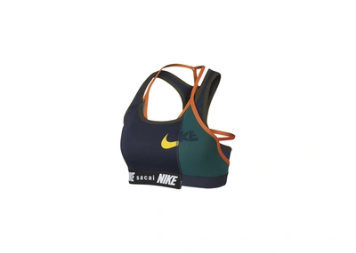 Pre-owned Nike X Sacai Sports Bra Navy/green