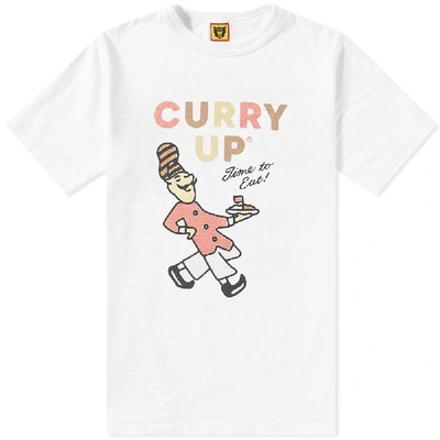 Human Made Mens Curry Up Border T-shirt In White