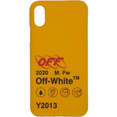 Off-white Yellow Men's Indust Y013 Iphone Xs Max Cover In 6010 Ylwblk