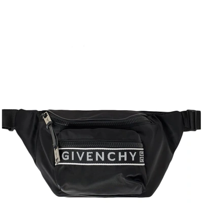 Givenchy Logo Taping Waist Bag In Black