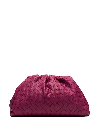 Bottega Veneta Intrecciato Clutch Bag In Pink