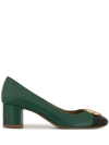Tory Burch Chelsea 50mm Leather Pumps In Green