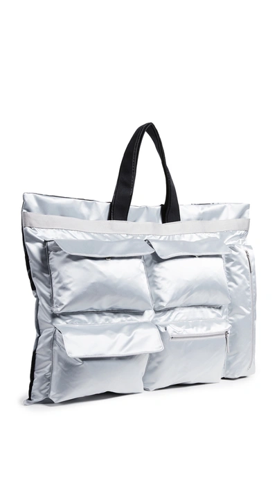 Eastpak X Raf Simons Poster Tote In Silver