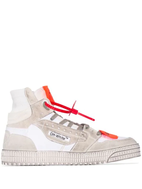 high top off white sneakers