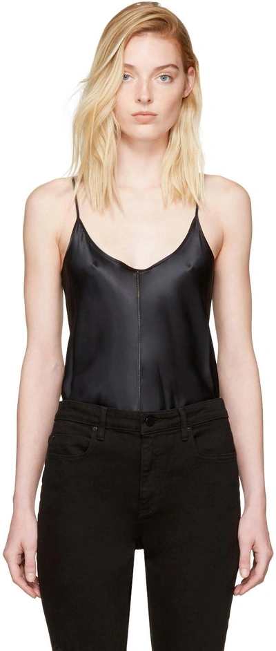 Alexander Wang T Silk Charmeuse Camisole In Black