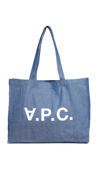 Apc . Daniel Tote Bag - Indigo In Blue