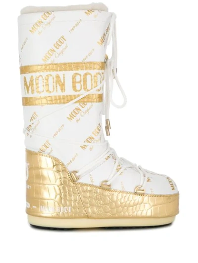 Moon Boot Two Tone S In White