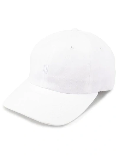 Norse Projects Twill Sports Logo Cap In White