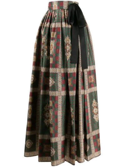 Etro Paisley Printed Maxi Skirt In Multicolour