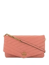 Tory Burch Kira Quilted Clutch In Pink