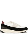 Common Projects Two-tone Lace-up Sneakers In White