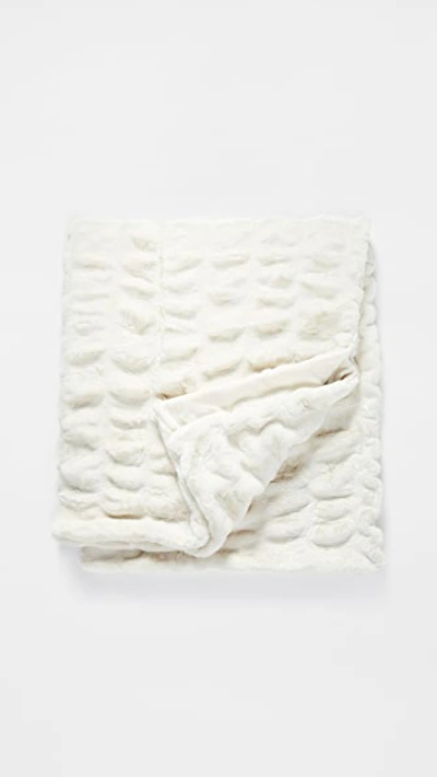 Shopbop Home Shopbop @home Couture Collection Throw Blanket In Ivory Mink