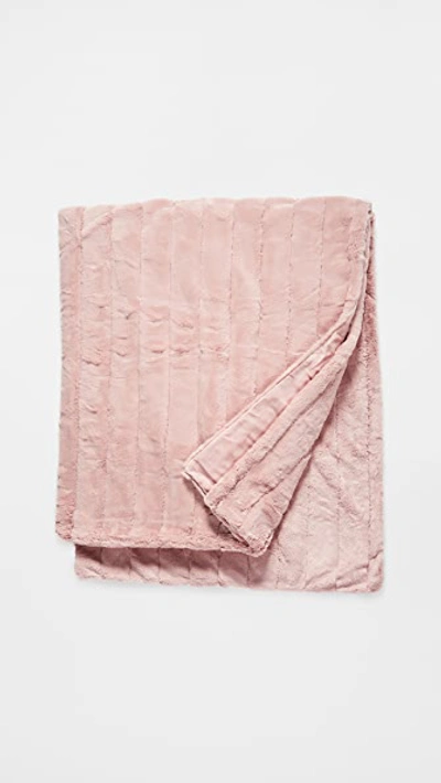 Shopbop Home Shopbop @home Posh Throw Blanket In Mauve