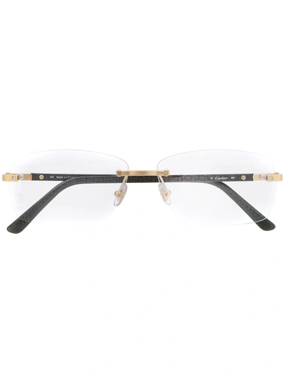 Cartier Santos De  Glasses In Grey